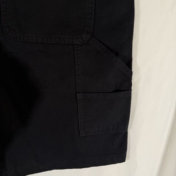 New Old Navy Shorts Men's 33 Black Loose Carpenter 9" Inseam 100% Cotton - Picture 7 of 7
